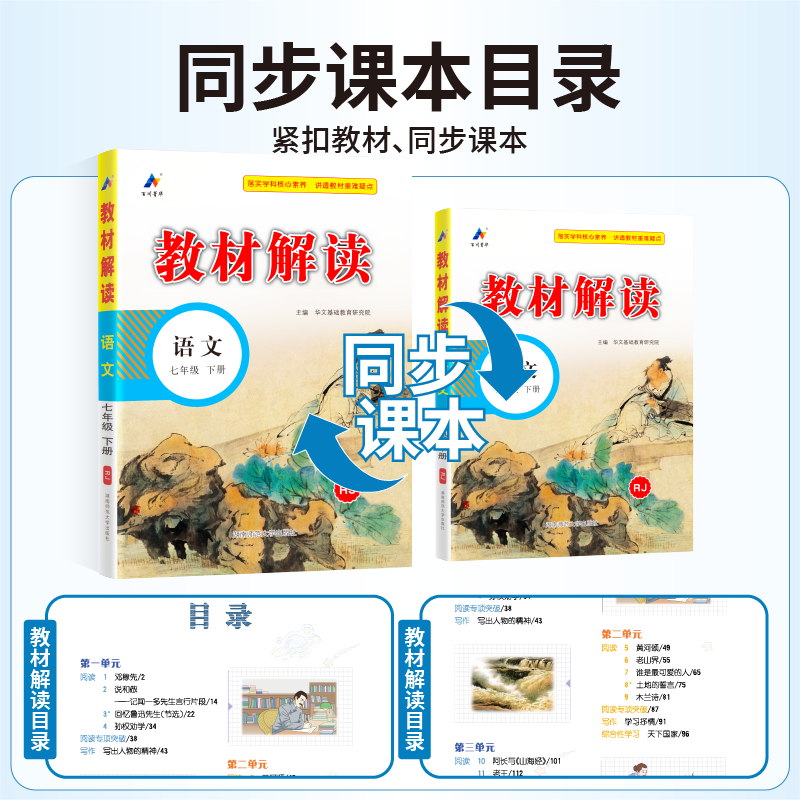【自选】2024新版教材解读七年级上册下册语文数学英语生物道德与法治
