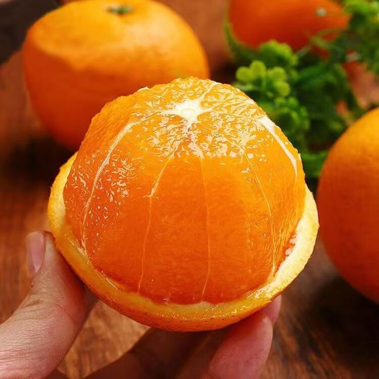 千园九味九月红果冻橙 新鲜水果当季时令应季现摘手剥橙子整箱桔橘子 精选净重5斤单果【60-70mm】