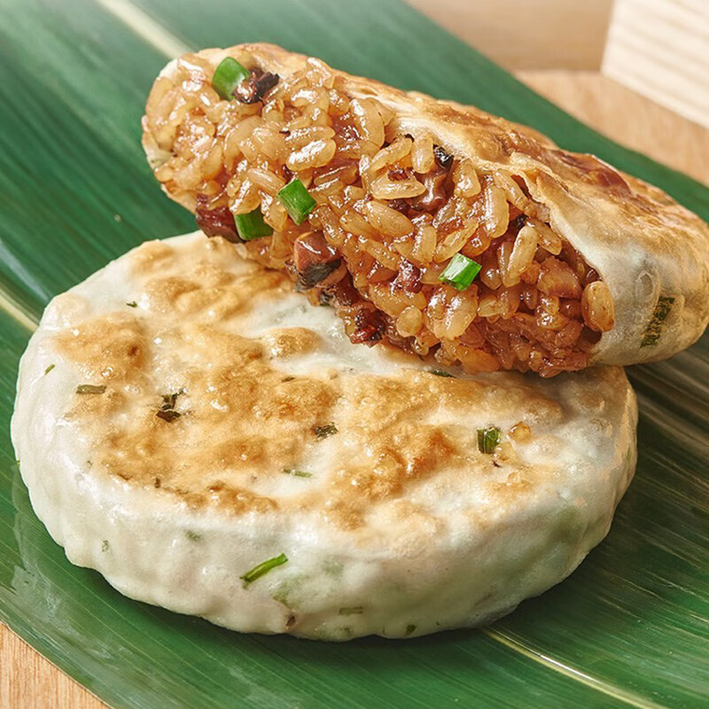 茗仟香煎糯米饼酱肉味馅饼速食营养早点半成品酥脆方便早餐个