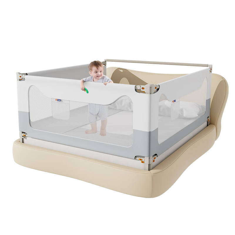 M-CASTLE MC402 婴儿床护栏 单面装 北欧绿 2m