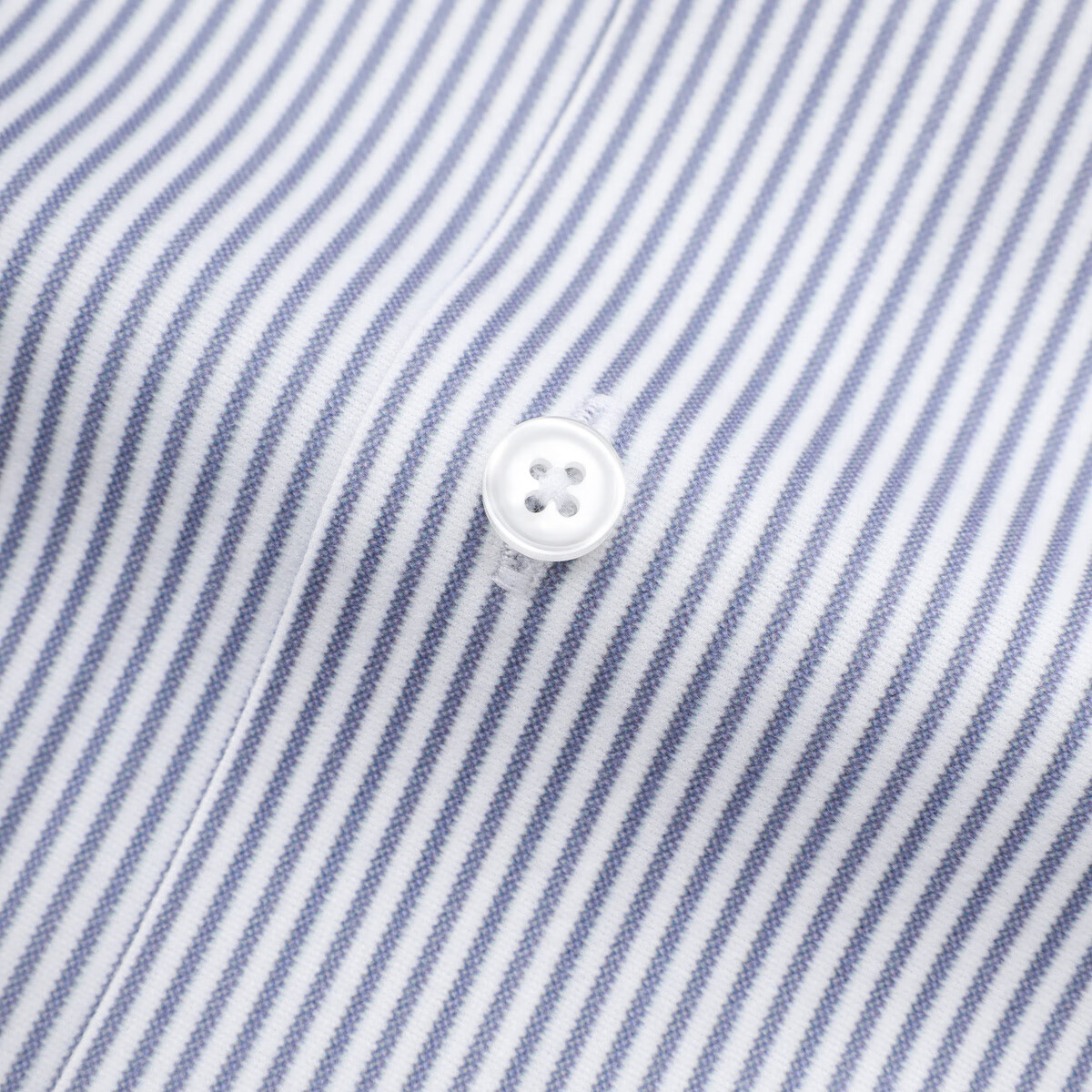 莱克斯顿男装春季条纹长袖衬衫男衬衣商务正装通勤职业装男上衣 中灰 2XL