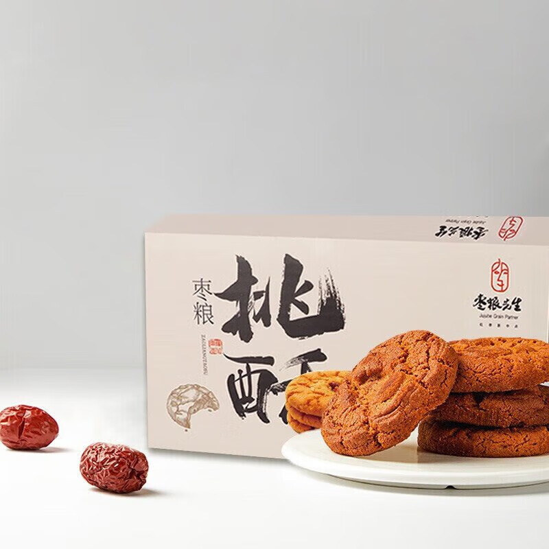 枣粮先生桃酥饼干老式糕点礼盒核桃传统小点心零食网红零食红枣核