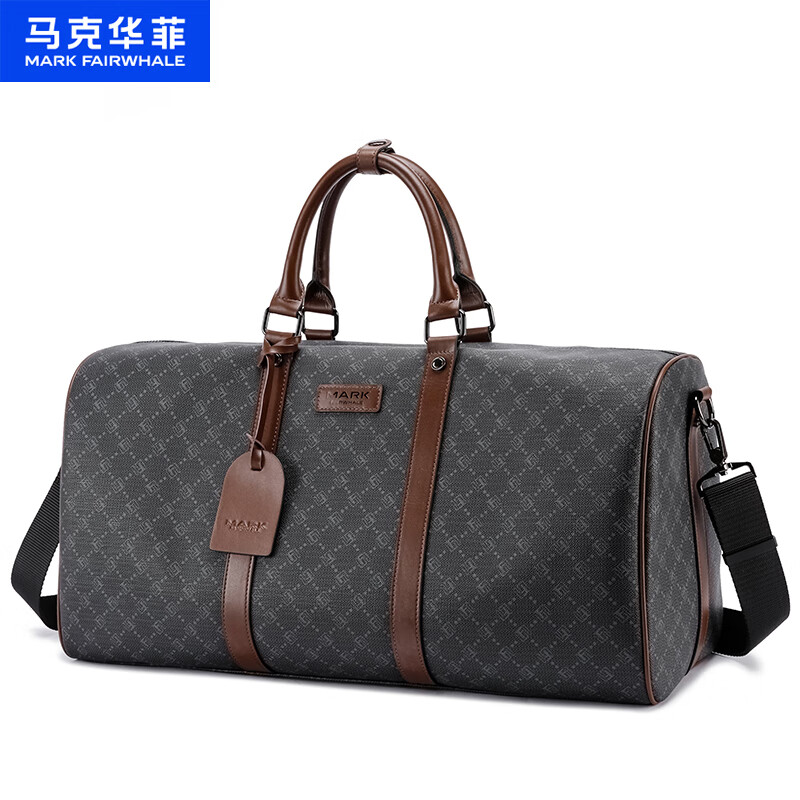 马克华菲旅行包男士干湿分离游泳运动大容量手提旅行包女短途出差收纳背包 棕色【顺丰快递】 京东折扣/优惠券