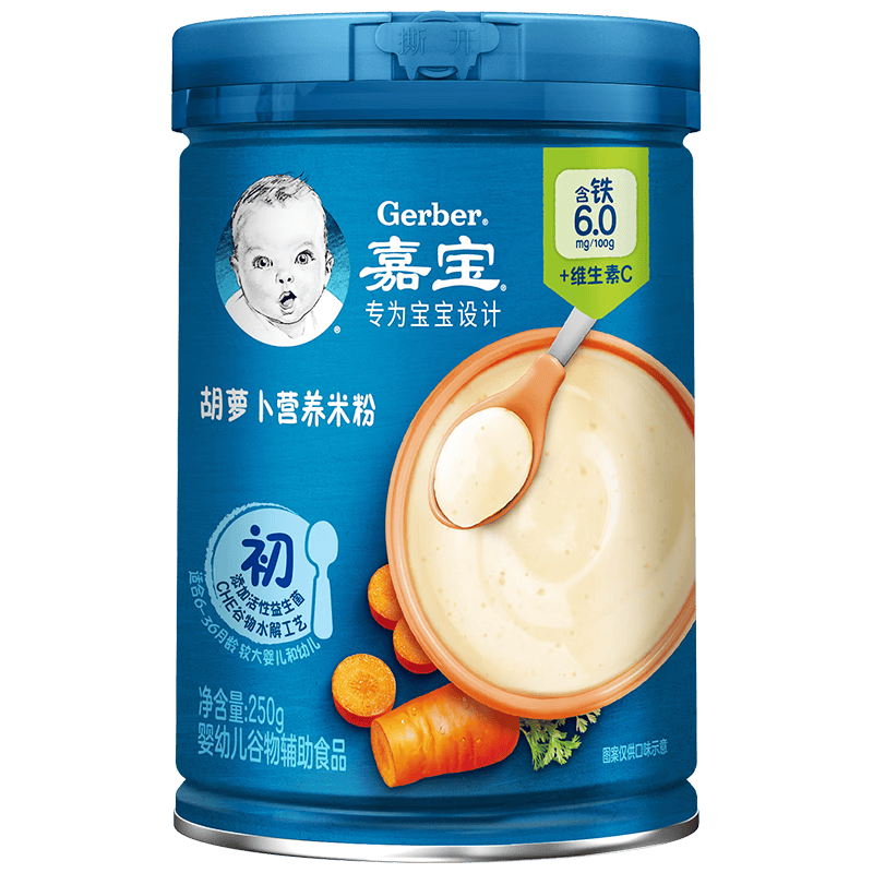 �α� GERBER ���ܲ�Ӥ�׶������׷� άC+�� �׺� 250g 6-12���� 51.9Ԫ