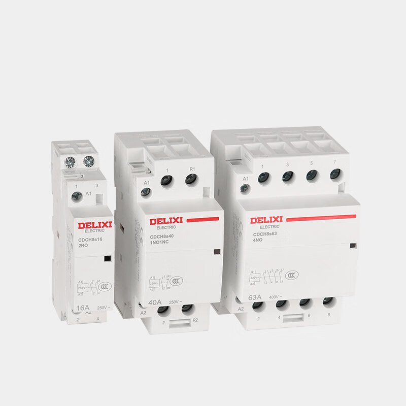德力西电气交流接触器20/25acdch8s常开常闭220v导轨式接触器240v cdc
