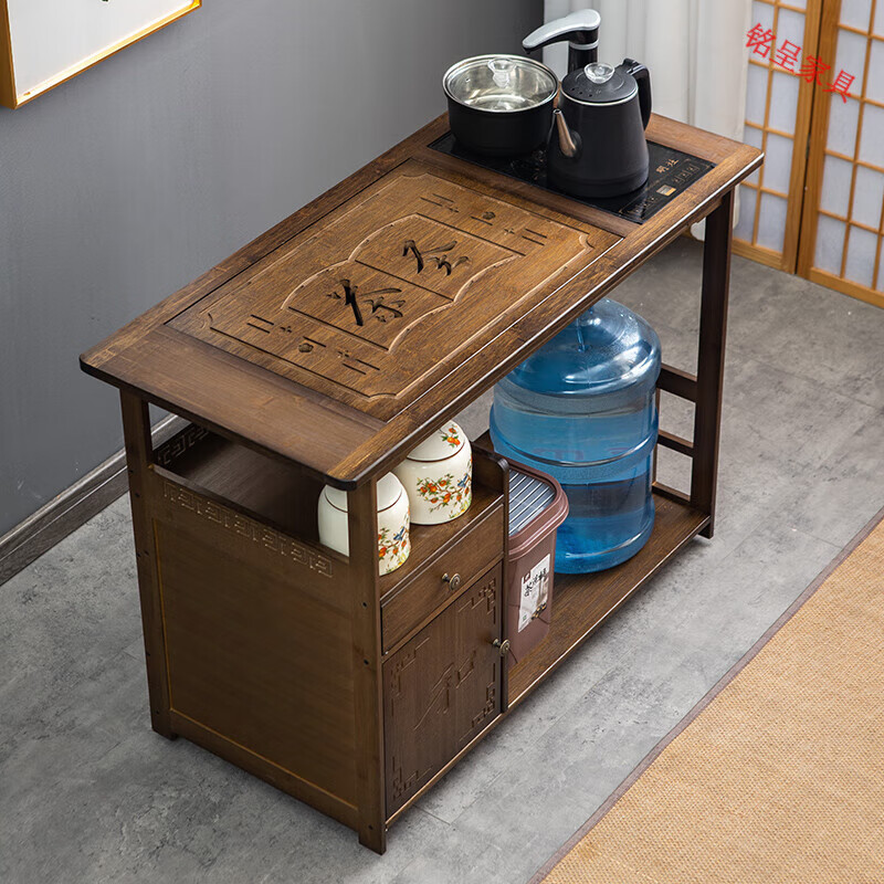 小型茶台茶桌一体家用阳台自动上水烧水器茶桌茶台烧水壶一体 80长单