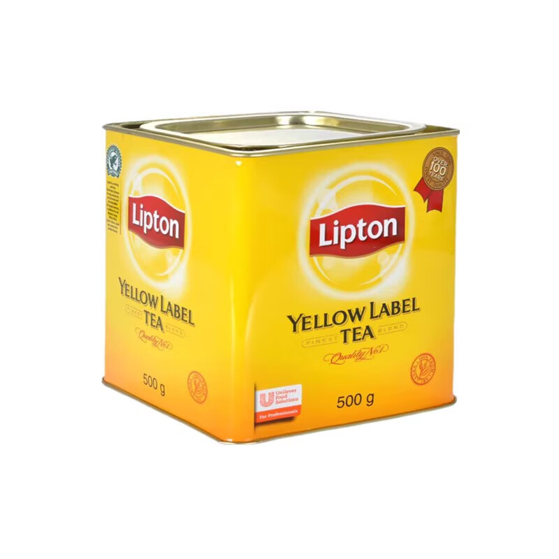 立顿(lipton)黄牌精选红茶 小黄罐装 斯里兰卡进口港式奶茶专用红茶粉