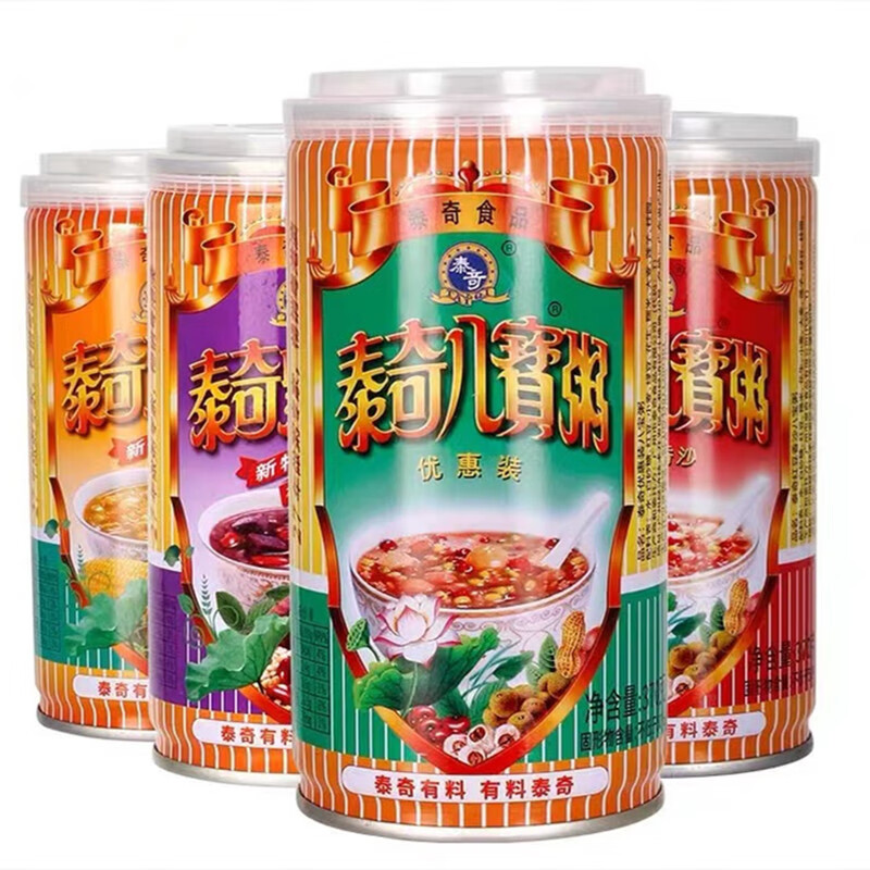 泰奇太奇八宝粥儿粥奇泰即时粥大学宿舍早八早餐配料表干净的零食