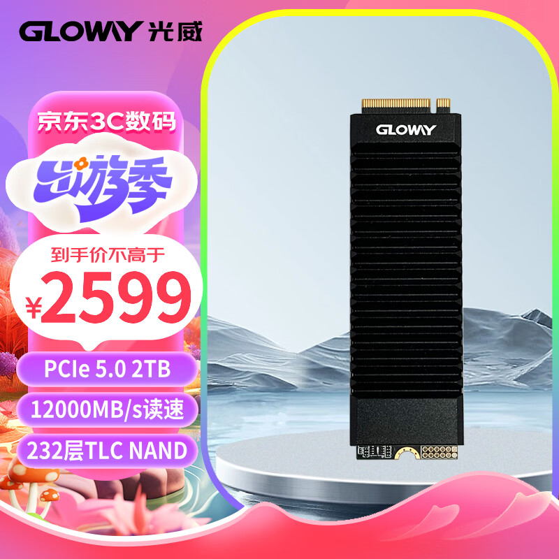 光威（Gloway）2TB SSD固态硬盘 M.2接口(NVMe协议) PCIe 5.0 独立缓存 神策PRO系列