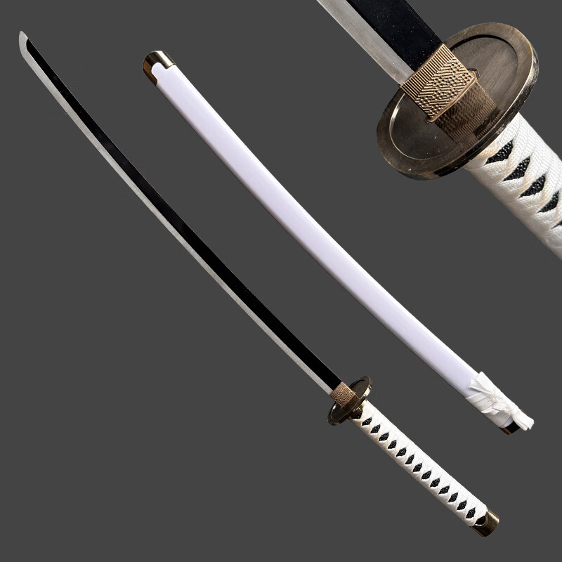 海贼王索隆三刀金属武器模型道具刀武士刃木刀动漫cos刀剑未开刃 和道一文字 收藏款+刀架