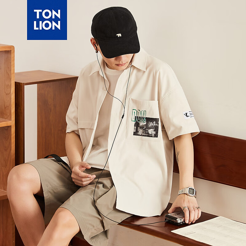 ��ʨ�ж���ӡ������С����� ǳ�׻� XL