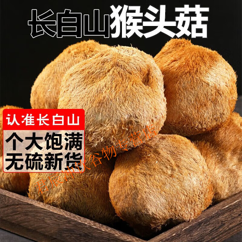 食怀2024猴头菇无硫长白山猴菇菌菇炖猴头菇新鲜干货煲汤当季猴菇 3月