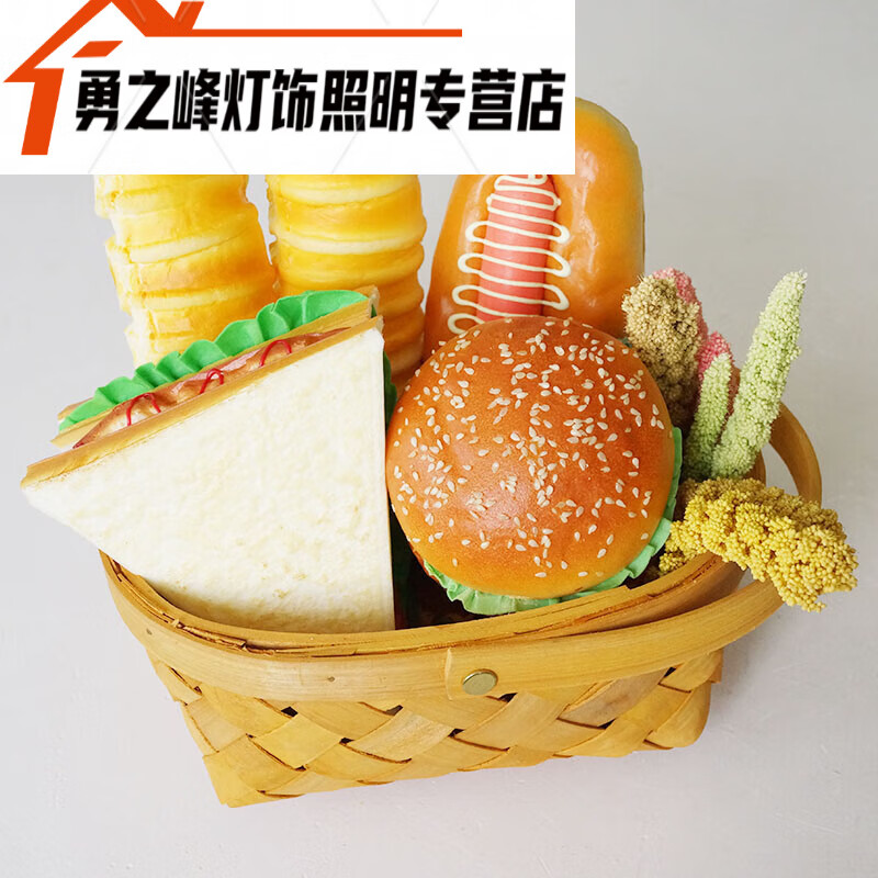 样板房食品摆设 假面包仿真食物面包房橱柜展台装饰品拍摄道具 面包
