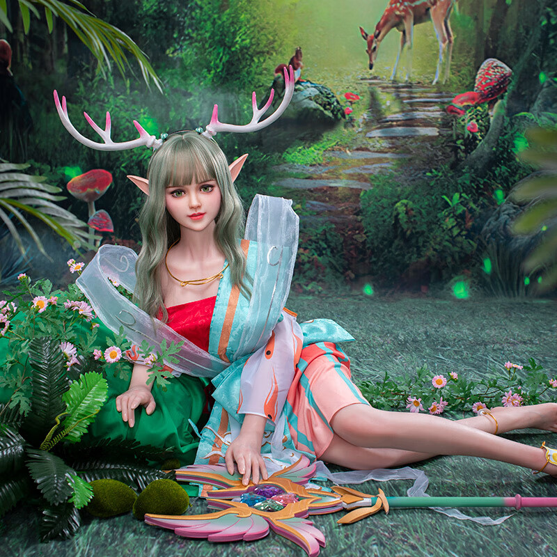 全实体硅胶娃娃动漫国潮植发植眉定妆内置关节骨架加温可插入 定制