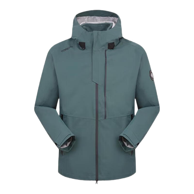 探路者(TOREAD)三合一沖鋒衣戶外抓絨登山服防風防水透氣保暖抗靜電男女秋冬外套 迷蹤綠-男女同款 S
