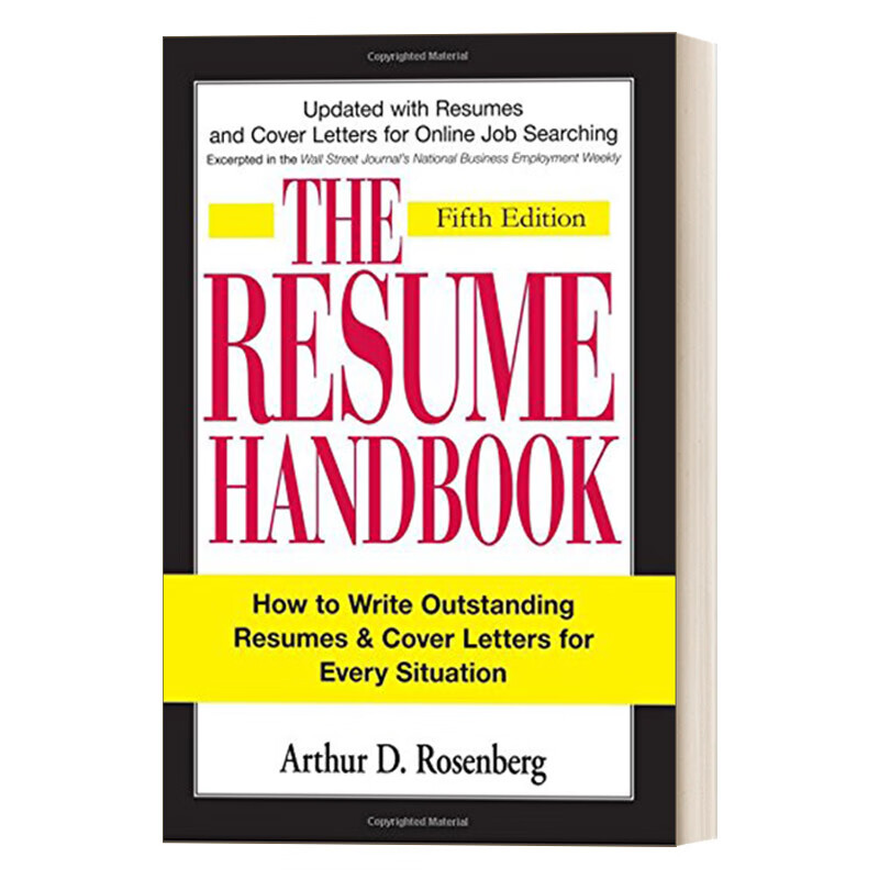 进口原版 the resume handbook 简历写作手册 求职宝典 英文版 英语原
