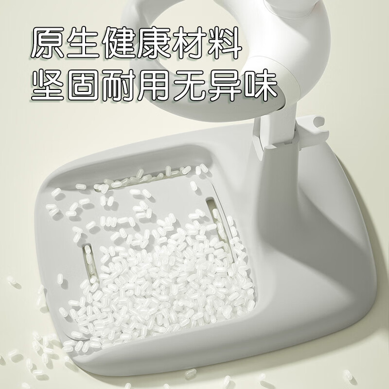 COOKSS站立洗澡神器婴幼儿洗屁股支架宝宝站着淋浴儿童1-3辅助洗浴盆台 北欧灰+发声鸭子-【高度可调】