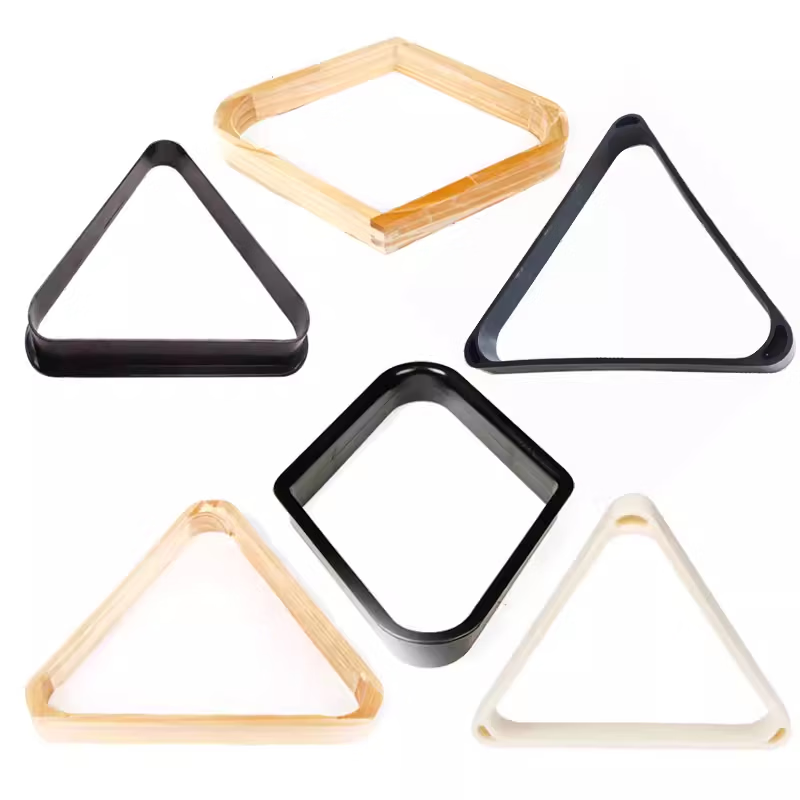 美式九球桌六球三角框斯诺克摆球架用品桌球配件 塑料三角架(大号)