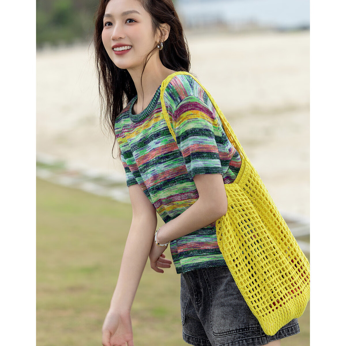 �����ɼ���Բ���������ƶ�����֯��Ů���� ����ɫ L  79.55Ԫ