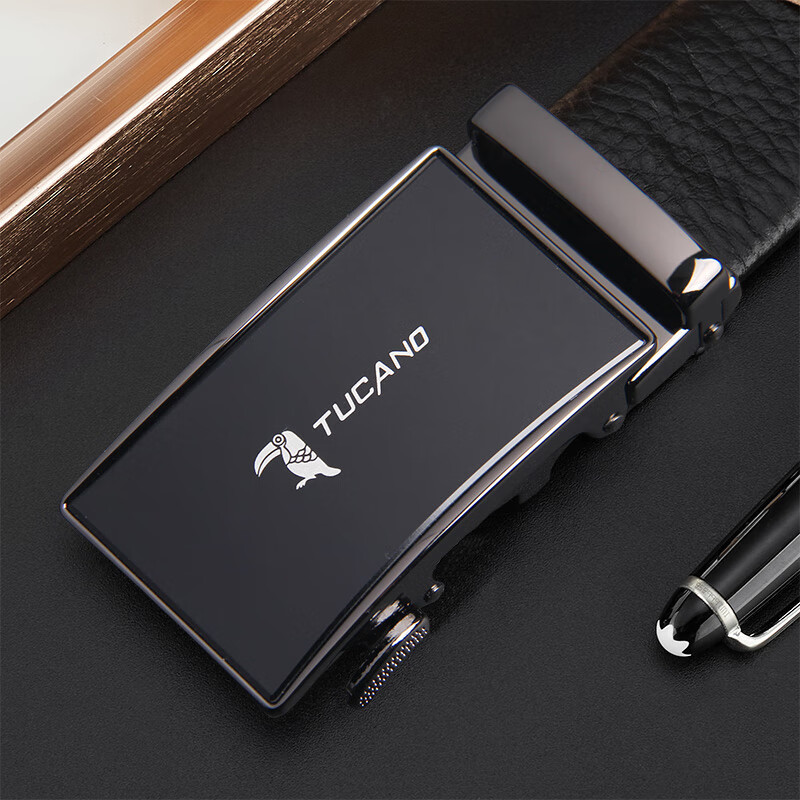 啄木鸟皮带男真皮软纯牛皮商务男士腰带简约百搭裤带中青年高档礼物