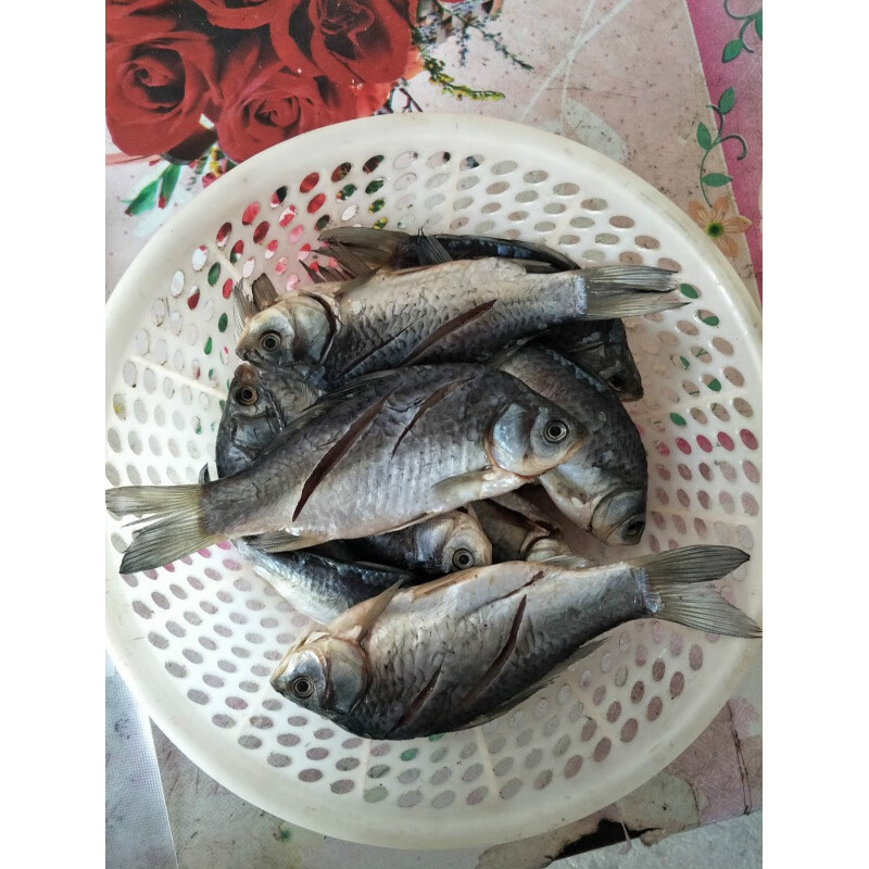 虎钢馋阳干糍粑鱼腊鱼生态鲫鱼干渔家自晒制腊咸鱼淡水鲫鱼 小号鲫鱼