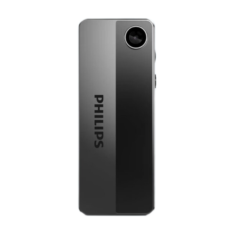 飛利浦（PHILIPS）胸牌式雙錄商務(wù)錄像錄音筆VTR8001 專業(yè)降噪高清取證攝像頭便攜隱蔽執(zhí)法會(huì)議設(shè)備WIFI連接128G