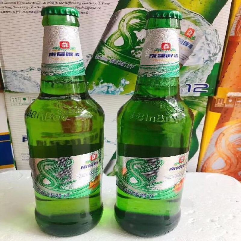 南昌啤酒8度460mlx12瓶 原麦汁浓度8 清新顺滑口感 尽享新鲜体验 如图
