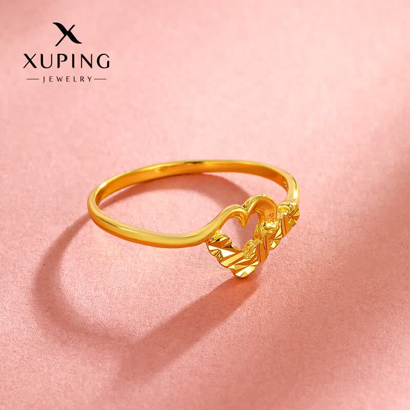 xuping旭平首饰简约戒指显气质仿黄金戒指女式礼物送女友老婆妈妈送
