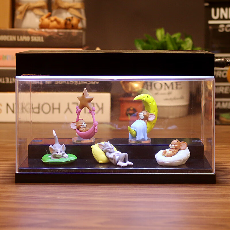 迪士尼(disney)经典动漫 猫和老鼠盲盒 tom汤姆杰瑞公仔玩偶摆件 装饰