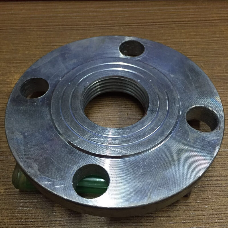 迈恻亦镀锌丝扣法兰片水泵连接法兰盘dn50 6580100带牙内螺纹丝接铁