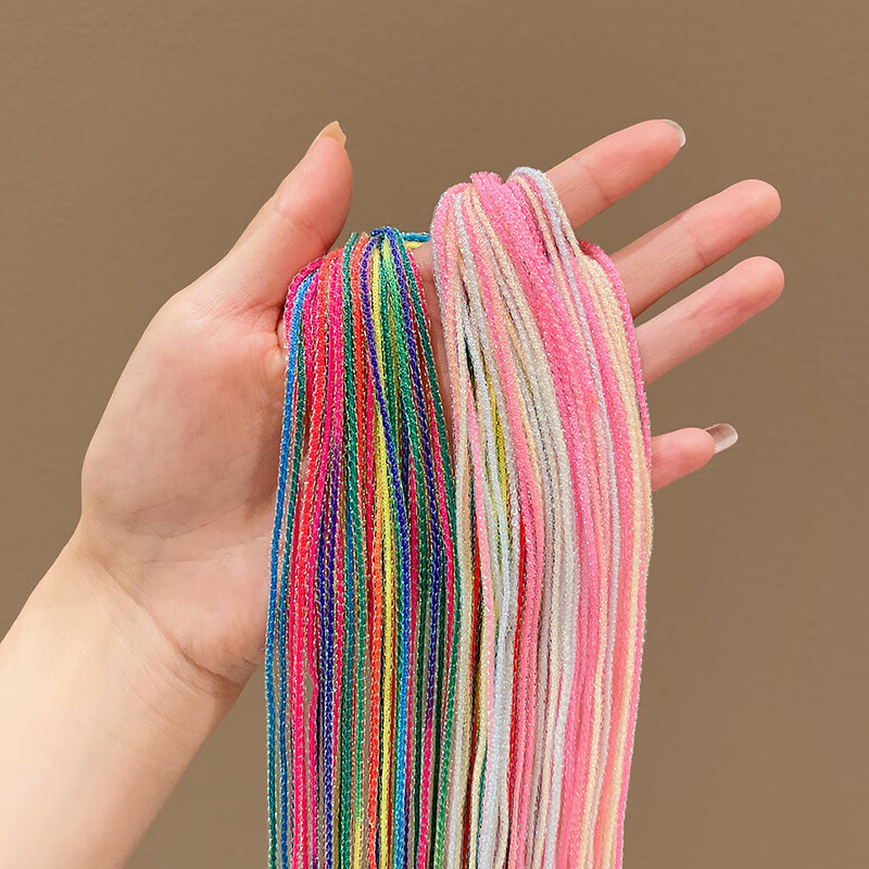 斯坦威克编发彩绳女脏脏辫头绳发绳神器丝带儿童彩带彩色7彩头发辫子