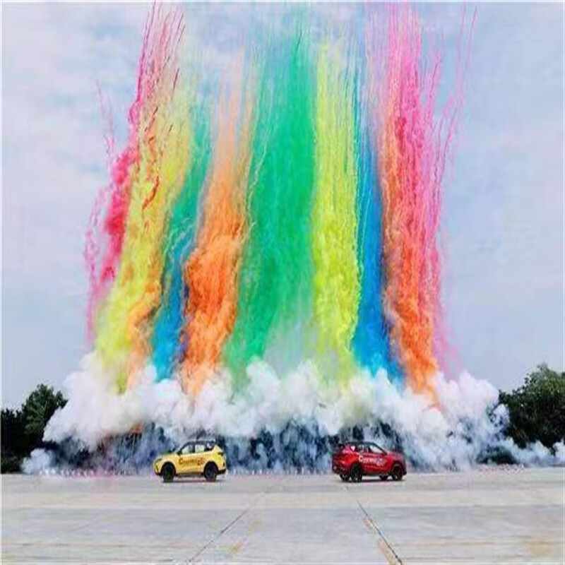 山头林村运动会开幕式彩烟 运动会开幕式烟彩色烟开幕式彩烟墙创意