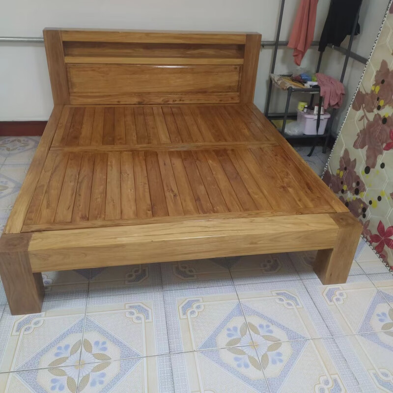 农村老式架子床大料床储物格现代简约时尚环保榫卯酒 床头储物钙浇