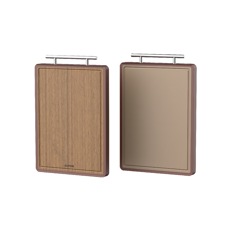 ���ڲ������ղ�����SUPOR���ڽ�̴��ľ˫�ÿ����в˰� ����ʵľ������ˮ�����嵶��ߦ��� ��� 40*28*2.5cm