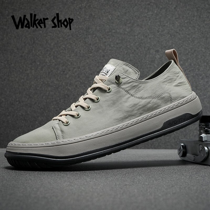 walker shop奥卡索帆布鞋男春季潮流男鞋小丑鞋男布鞋轻便透气百搭