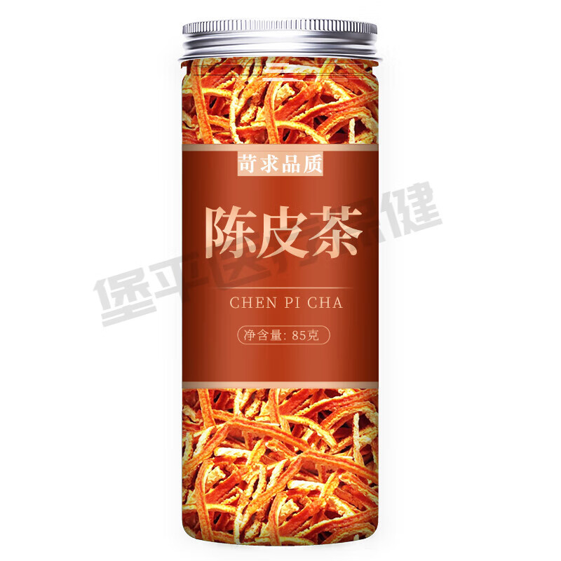 吾家余堂山楂荷葉陳皮茯苓祛濕茶中藥材干橘皮白伏苓塊粉500g克 【1罐裝】陳皮絲