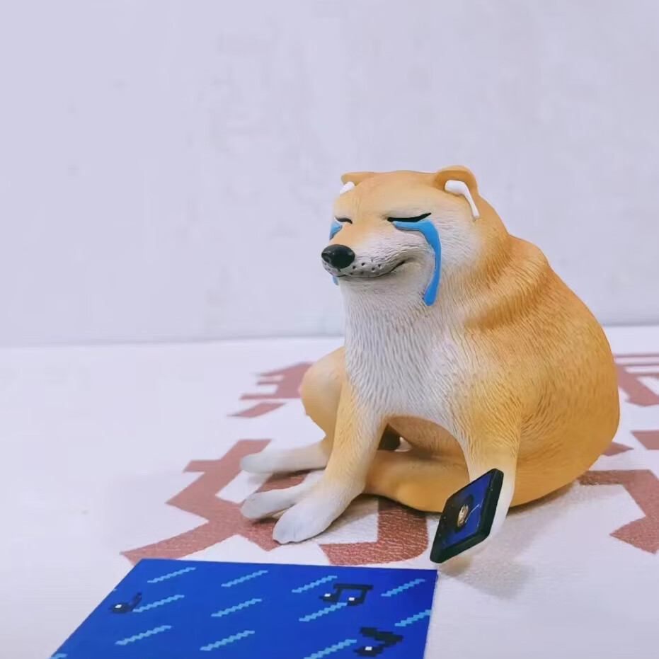 铭汇通cheems手办模型柴犬网抑云哭哭狗模玩潮玩gk