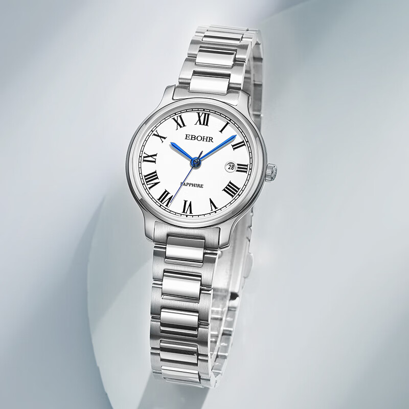 依波（EBOHR）手表女款生日礼物女士石英表国表礼盒时尚经典钢带防水送女友 白盘女表 36631426
