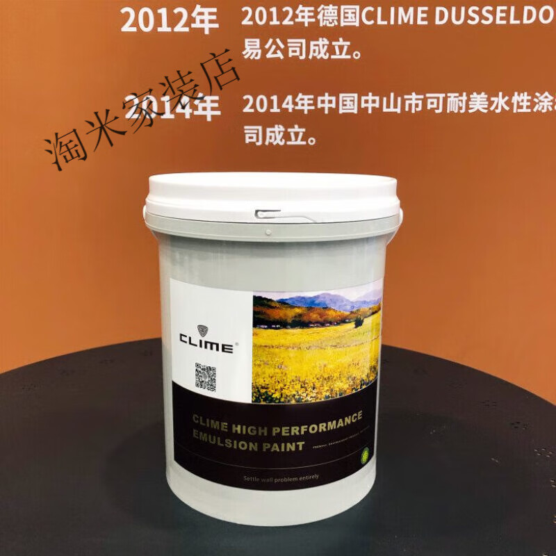 可耐美乳胶漆  耐丽涂b1001 内墙水性环保涂料 白 5l
