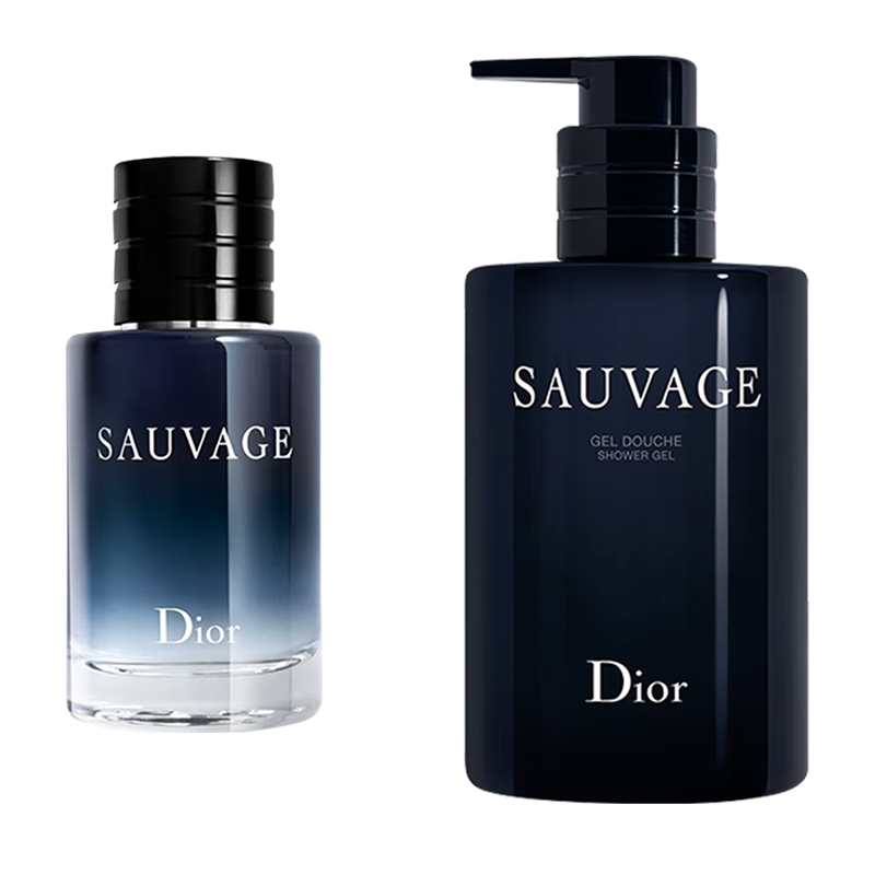 迪奥DIOR旷野香迹男士套装礼盒(淡香水60ml+沐浴液250ml)生日礼物男生