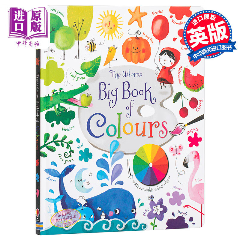 英文原版Usborne Big Book of Colours孩子的色彩启蒙全书艺术启蒙怎么看?