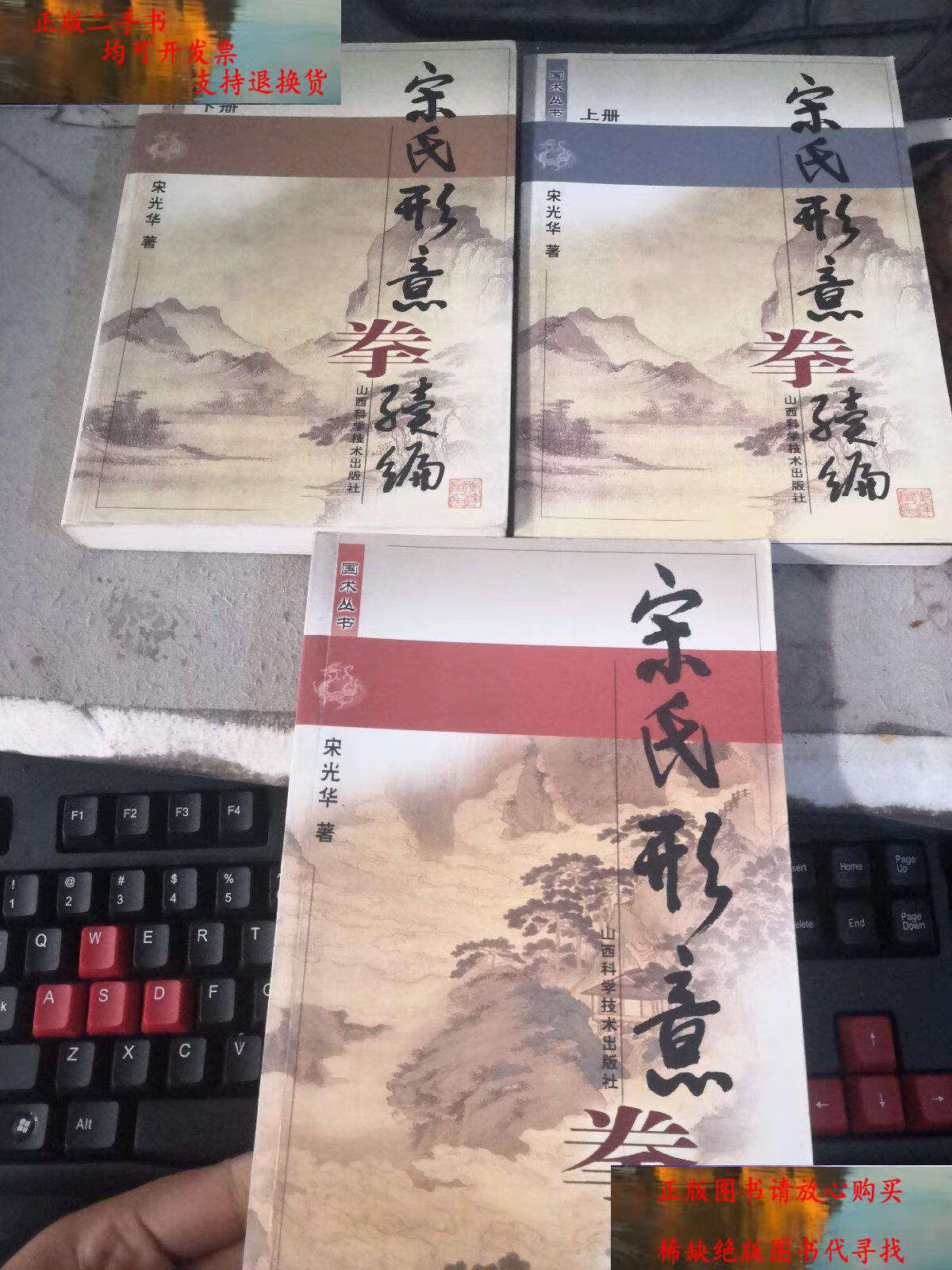 【二手9成新】宋氏形意拳 宋氏形意拳续编 上下册(3本合售) /宋光华