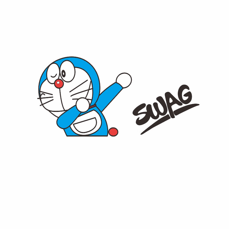 汇瑛蒂哆啦a梦汽车贴纸叮当猫卡通动漫玻璃窗车身车门拉花装饰车贴纸