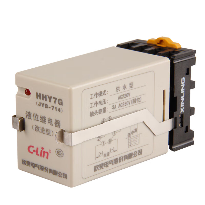 液位继电器hhy7g(jyb-714) 供水型 含座 ac220v/ac380v