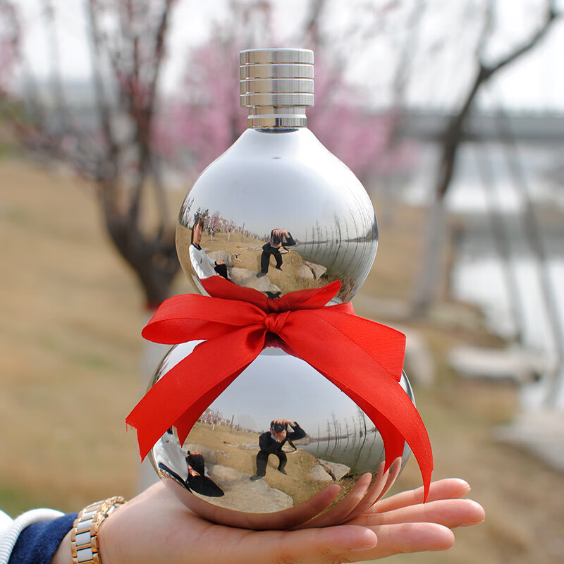 陶乐巴葫芦酒壶3斤装酒白酒随身便携酒瓶家用酒葫芦瓶子户外水壶 2斤