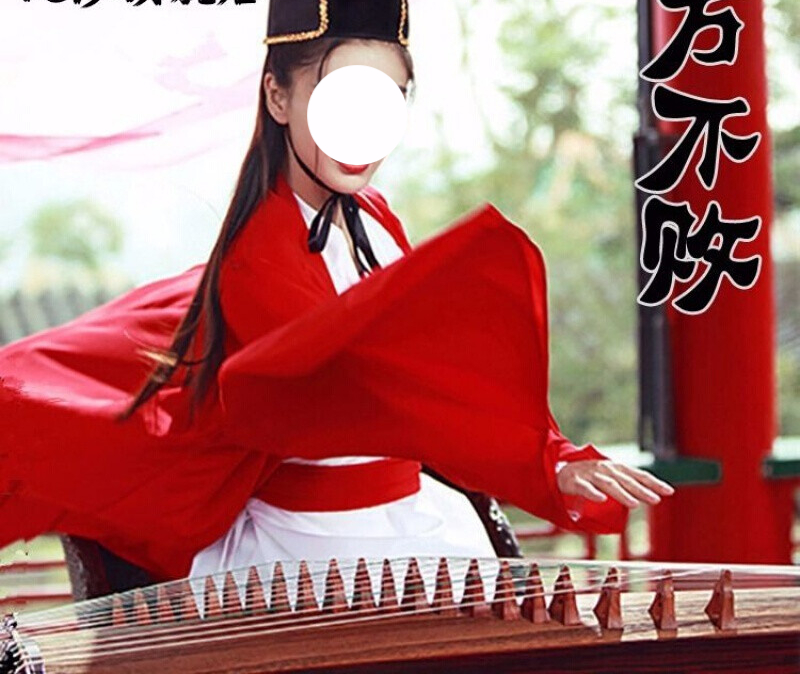 不败古装侠客服武侠女红色女装cosplay化妆舞会年会2021 s 150-155cm