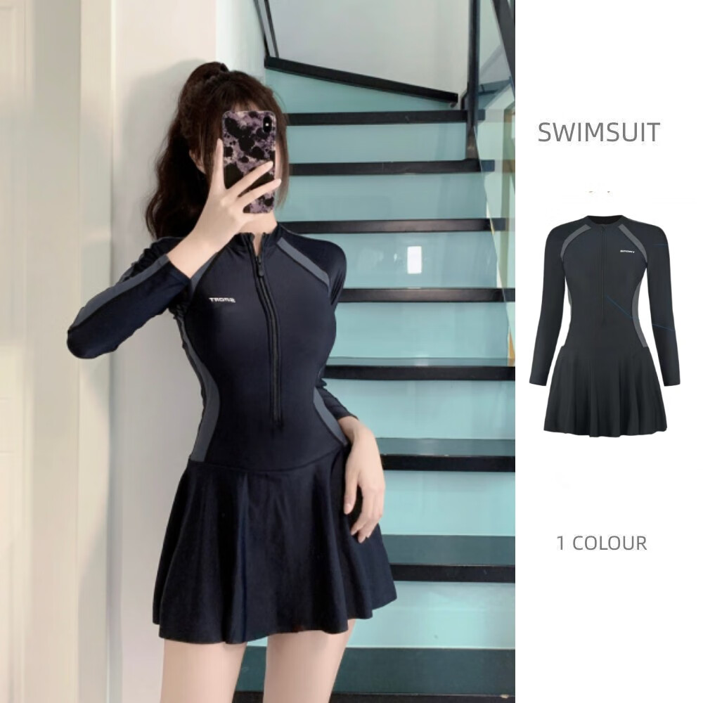 ������Ӿ��Ů���뱣�س�����������ȪŮʿ�˶�ȹʽ�����ڶ����޸��д�ɫ �ڻ�����Ӿ�¡������XL�� 50.9Ԫ