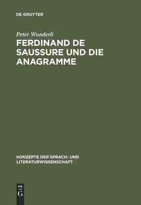 【预订按需打印3周达】 ferdinand de saussure und die anagramme
