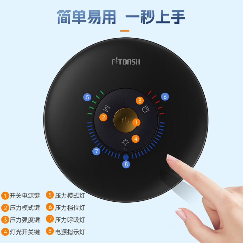 斐壹度拔罐多部位医疗智能电动按摩器家用颈椎肩颈经络疏通神器背部腰部刮痧仪器送爸妈长辈礼物 YFA102-C10医疗罐+四罐杯