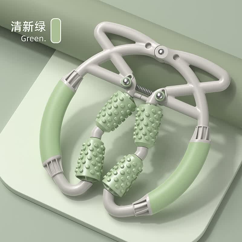 南啵丸环形夹腿按摩器滚轮瘦小腿部肌肉放松腿部经络疏通泡沫轴滚轴